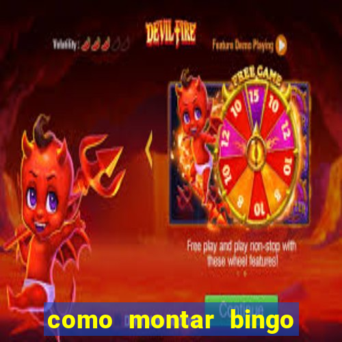 como montar bingo brinquedos toia