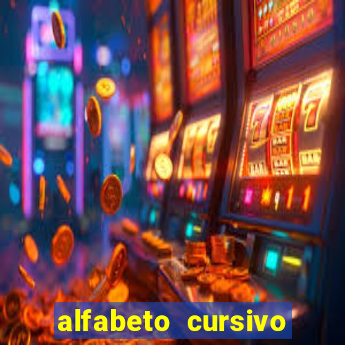 alfabeto cursivo para treinar caligrafia