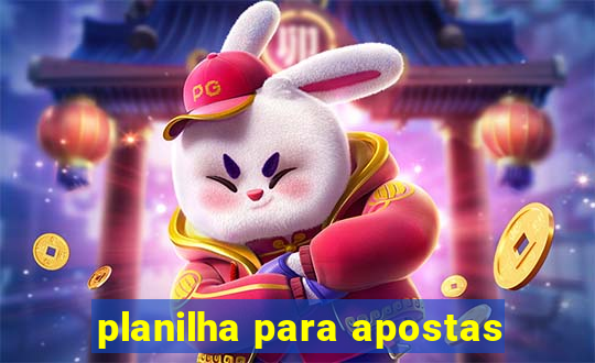 planilha para apostas