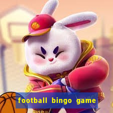 football bingo game - play now