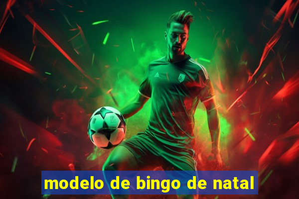 modelo de bingo de natal