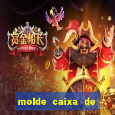 molde caixa de baralho png