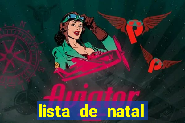 lista de natal para imprimir