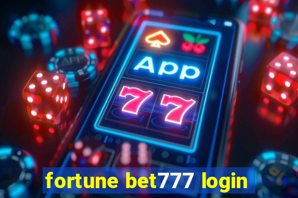 fortune bet777 login