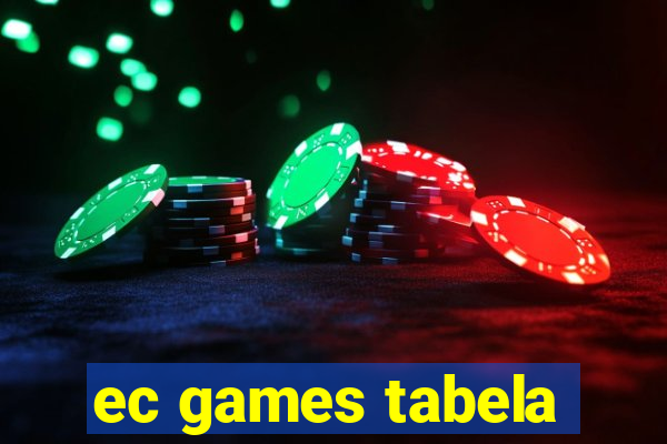 ec games tabela