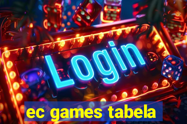 ec games tabela