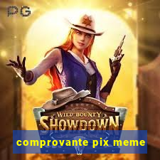 comprovante pix meme