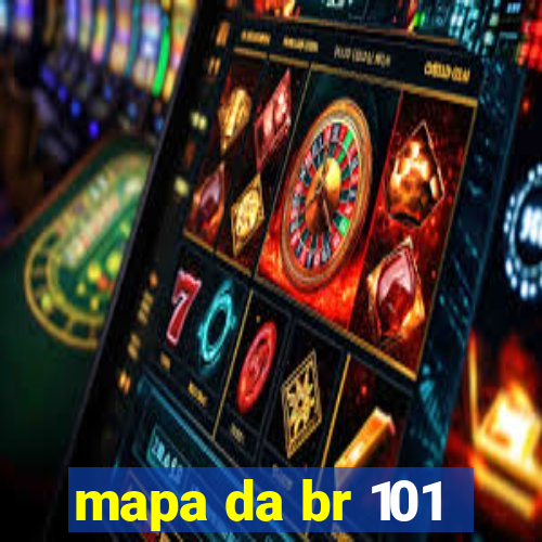 mapa da br 101