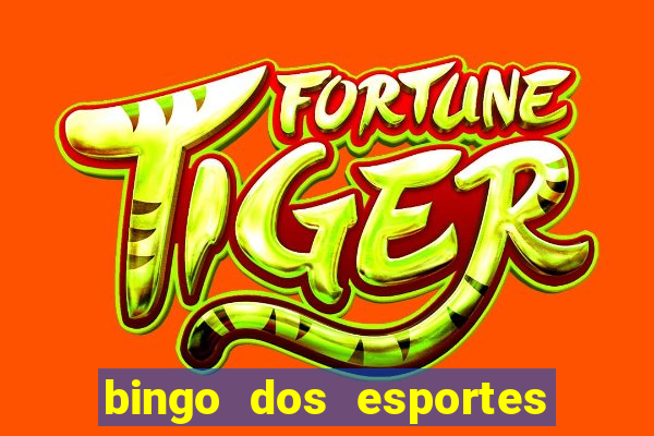 bingo dos esportes para imprimir