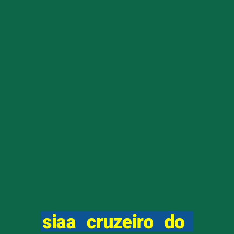 siaa cruzeiro do sul aluno