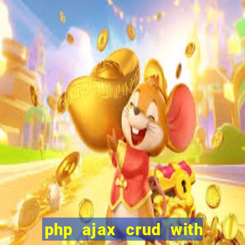 php ajax crud with datatables and bootstrap modals