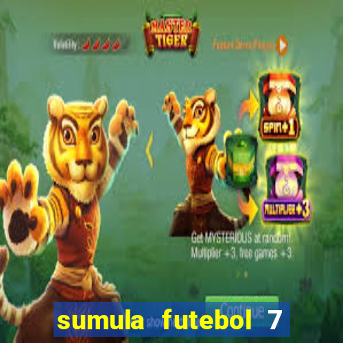 sumula futebol 7 society excel