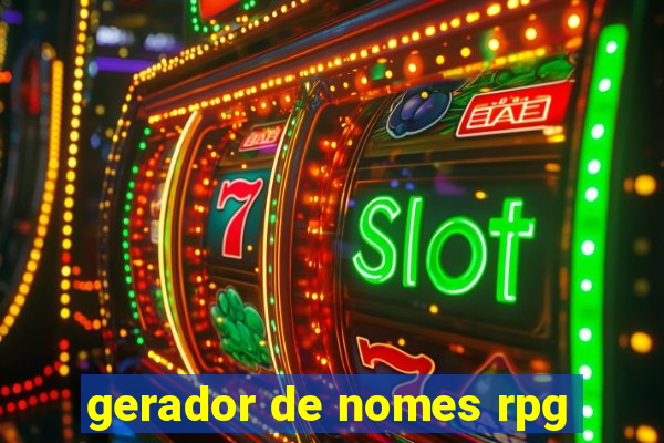 gerador de nomes rpg