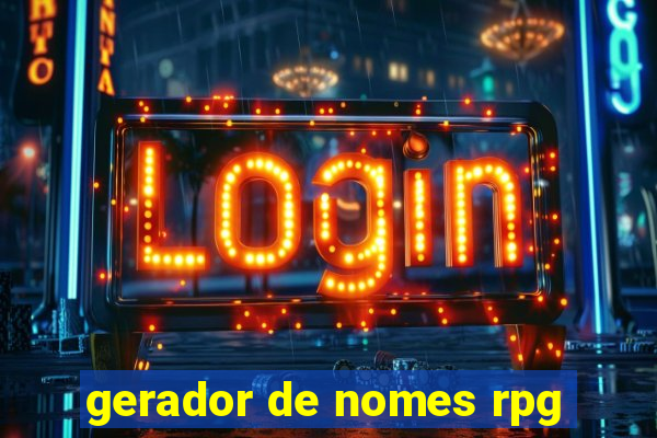 gerador de nomes rpg