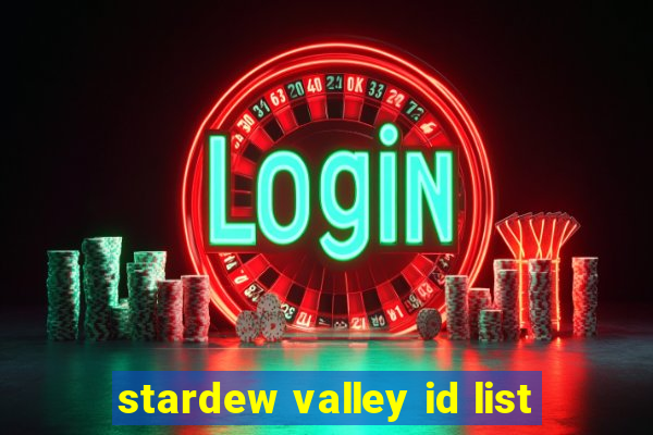 stardew valley id list