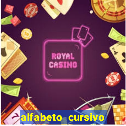 alfabeto cursivo pontilhado para imprimir pdf