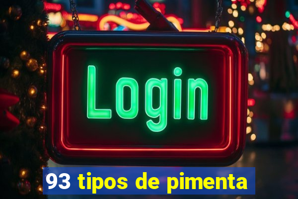 93 tipos de pimenta