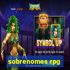 sobrenomes rpg