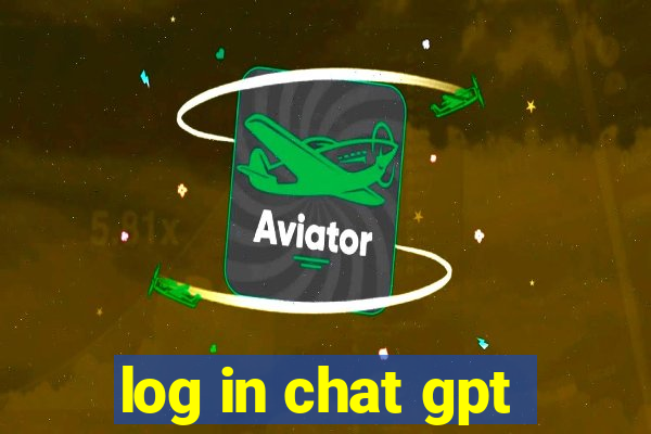 log in chat gpt